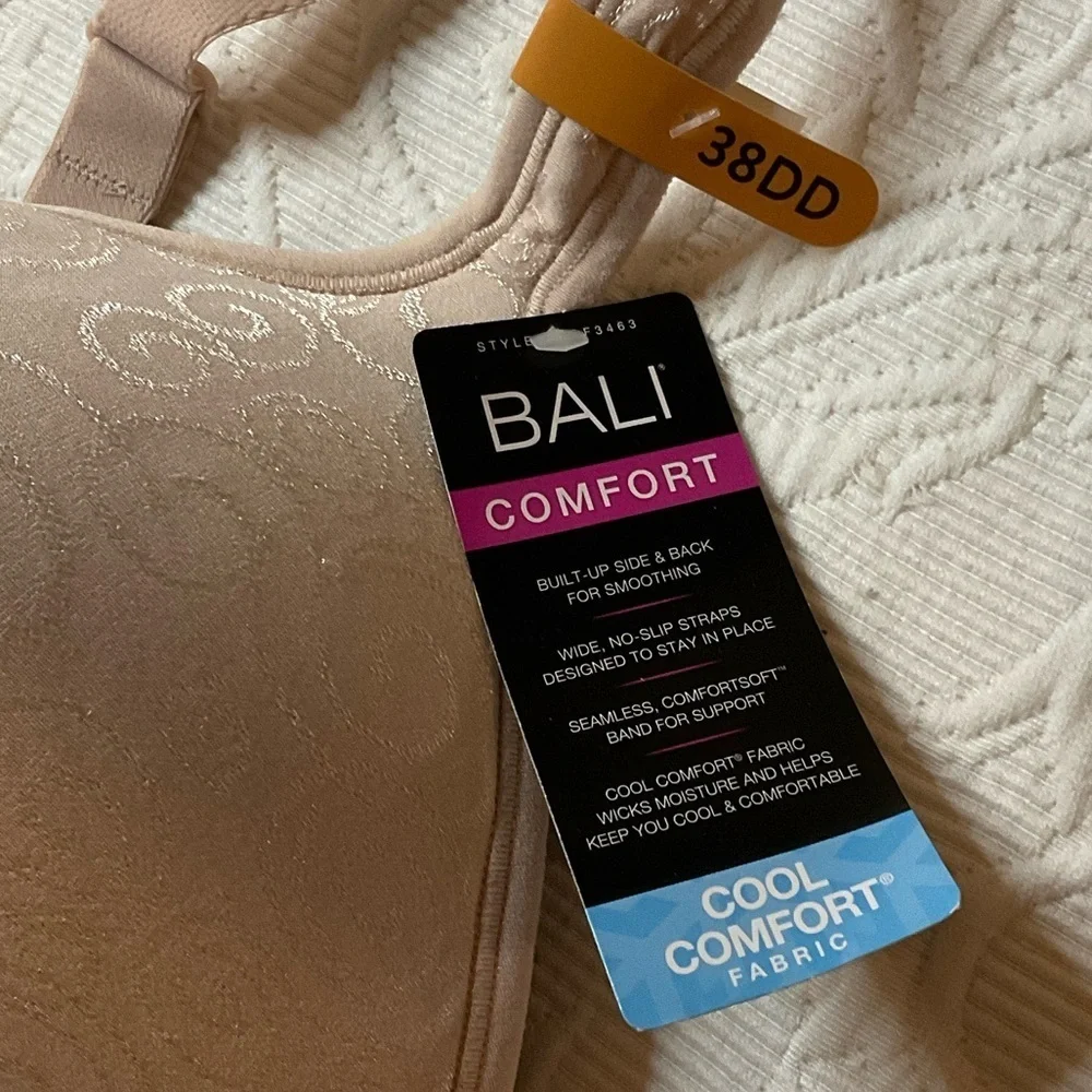 Bali Women's Light Beige Patterned Bra